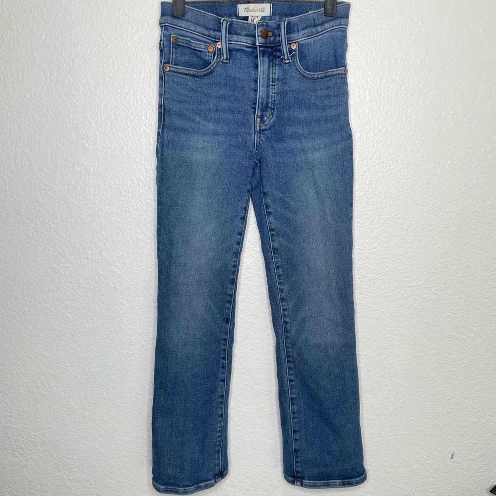 Madewell Cali Demi-Boot High Rise Jeans Blue Size 25